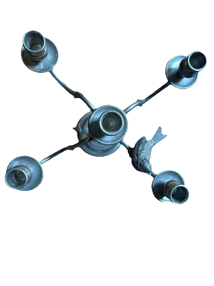 Candelabro de peltre de cinco brazos Vagabond House Foto 3 de 4