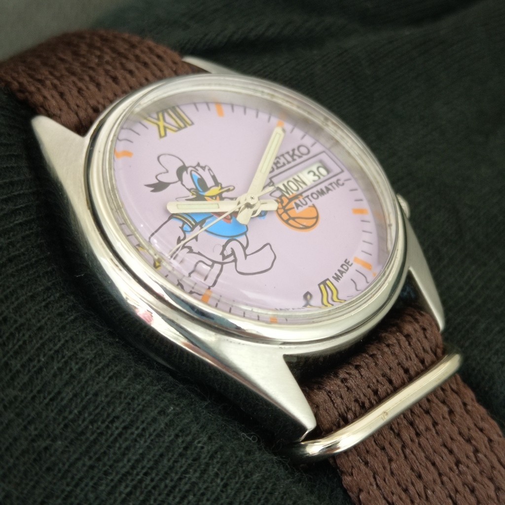 VINTAGE SEIKO AUTOMATIC 7009A JAPAN MENS DONALD DIAL WATCH a3086-U View 2