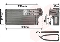 VAN Wezel WäRmetauscher Innenraumheizung *** IR Plus *** 40006226 FüR 307 3A 3H