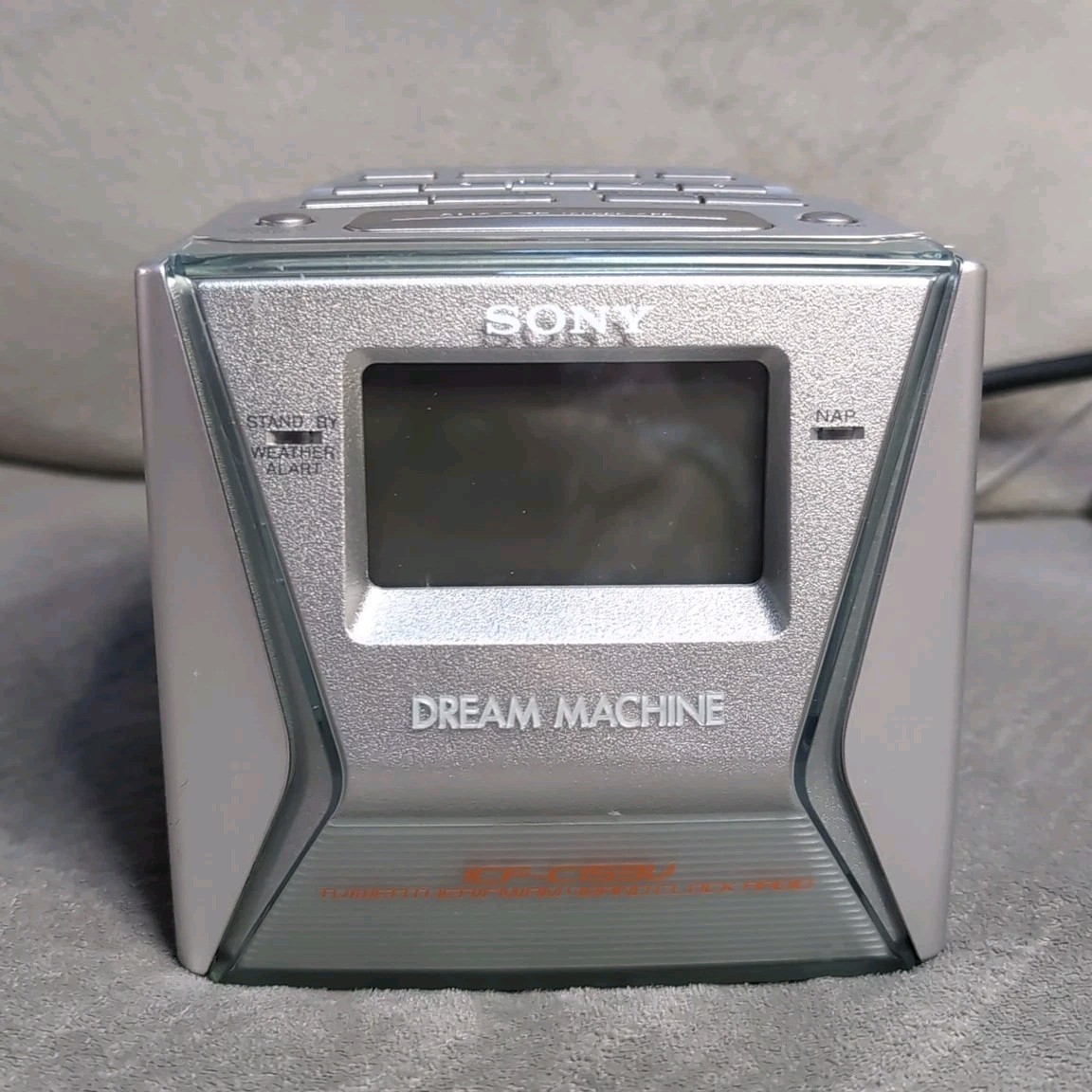 Sony Dream Machine AM/FM/TV/Weather Alert Alarm Clock Radio W/ Snooze ICF-C153V
