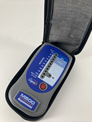 SUPCO M500 Insulation Tester/Electronic Megohmmeter & Leads Ships Fast