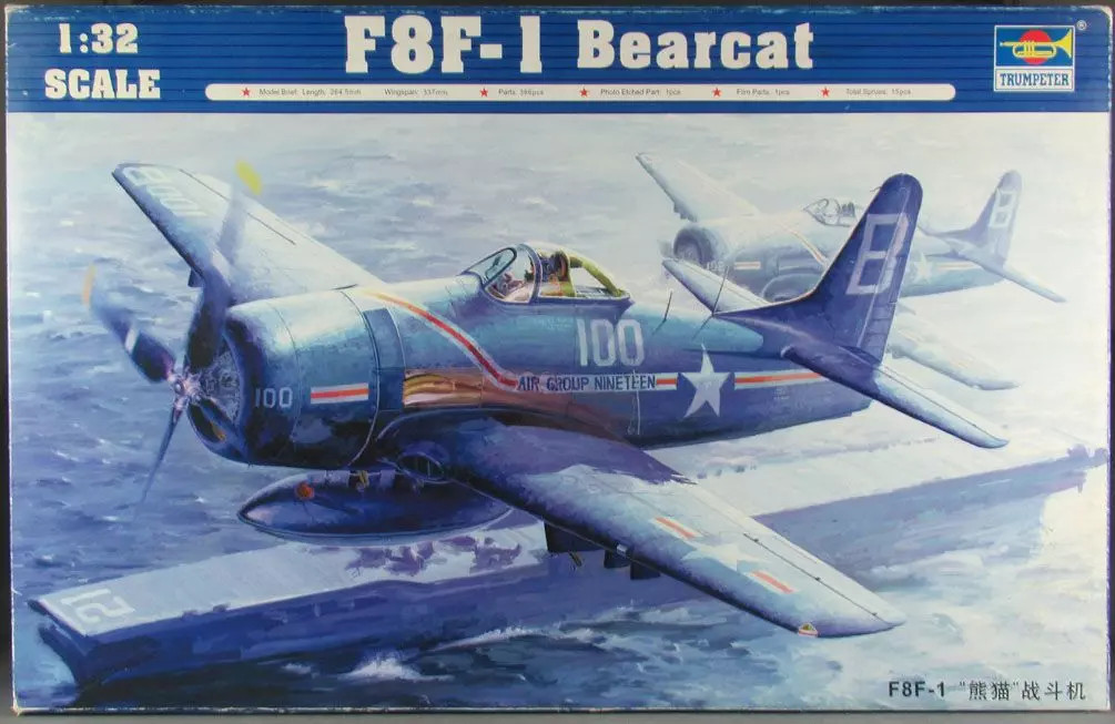 Trumpeter 02247 Avion Miniature F8F-1 Bearcat US Navy Maquette Plastique