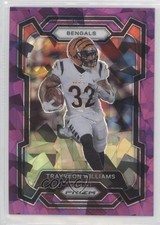 2023 Panini Prizm Purple Ice Prizm 25/225 Trayveon Williams #59 0v33