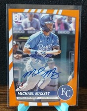 2023 Topps Big League Retail Electric Orange Michael Massey #15 Rookie Auto RC