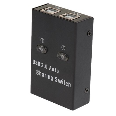 usb 2.0 manuelle sharing switch kvm 2 port hub für pc scanner drucker schwarz