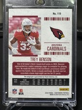 2024 Panini Score Contenders Trey Benson #119 Auto on Card Rookie RC Cardinals. rookie card picture