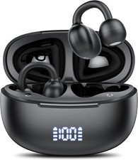 Clip on Earbuds Open Ear Wireless Bluetooth 5.4 Headphones with Noise Cancelling
