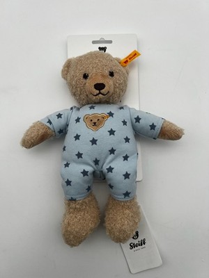 Steiff Teddy and Me Teddybär Junge Baby mit Schlafanzug 25 cm,Waschmaschinenfest