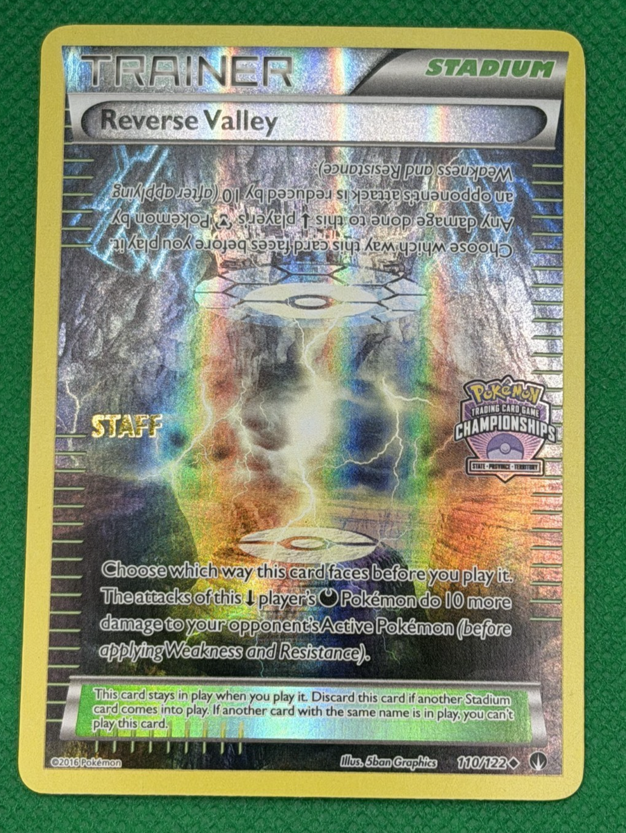 Pokémon TCG STAFF STAMPED Reverse Valley 110/122 Regional