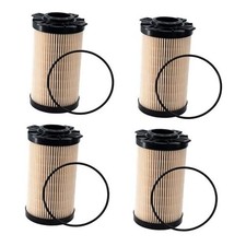 FF266 Fuel Filter 4-Pack Kit Compatible with Cummins ISB6.7, ISF3.8, ISBE4/5, 