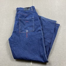 FUBU The Collection Jeans Mens 40x32 Blue Wide Leg Denim Hip Hop Baggy Pants