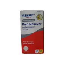 Equate Regular Strength Pain Reliever 100 Count Exp 11/2025