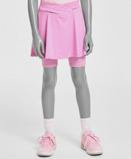 Champion Big Girls Pink Logo Stretch Microfiber Activewear Skort Size S