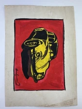 Andy Warhol COA Art Painting Original Drawing Vintage Paper Signed