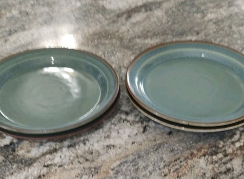 Dansk Generation Teal Salad Plates Stoneware 8.5" Denmark Set Of 4 - Picture 9 of 10
