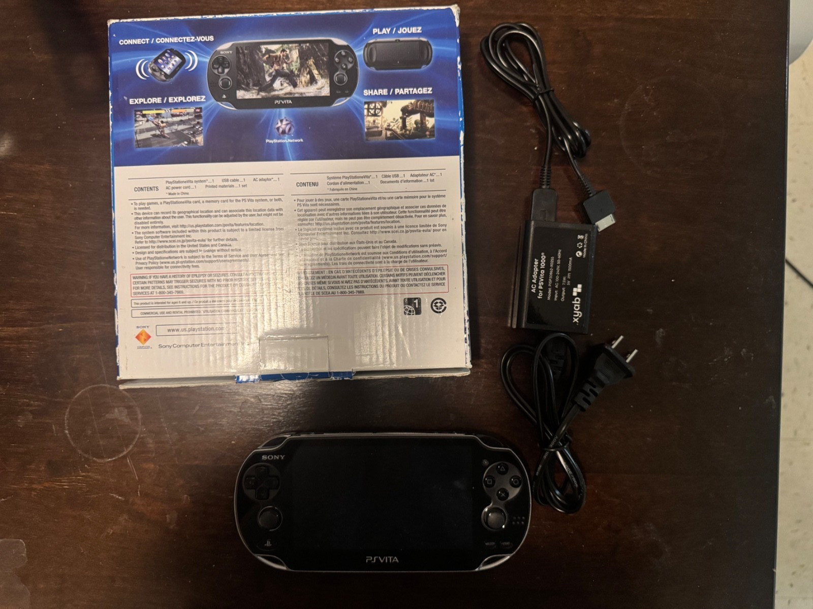 Sony PlayStation Vita PCH-1001 Black Handheld System