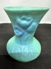 Van Briggle Pottery Vase Cala Series Figural Face Turquoise Colorado Springs