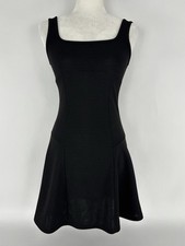 SHEIN Black Sleeveless Knee Length Scoop Neck Dress Women's Size Small
