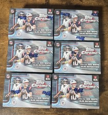 2025 Topps Chrome NFL Value Blaster Box - Lot Of 6 ✅Sealed ✅In Hand