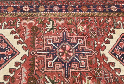Vintage Tribal Geometric Red Oriental Runner Rug Kitchen Hallway 2'5 X 9'9ft - Picture 7 of 11