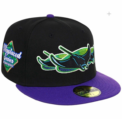 John Geiger New Era 59FIFTY Fitted Cap Tampa Bay Rays MLB Size 7 3/8