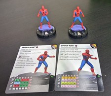 Marvel HeroClix Double Identity Spider-Man 001a  002b Pointing Meme NEW w Cards
