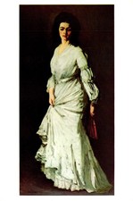 Woman In White Robert Henri Postcard