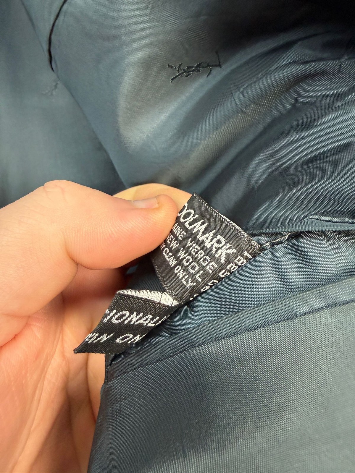 Yves Saint Laurent Blazer Mens Size Large Navy New Wool Double Breasted YSL thumbnail 16