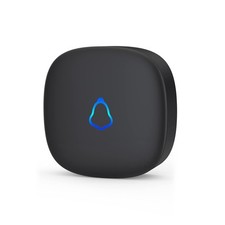 SECRUI Add-On Plug-In Wireless Doorbell Receiver, Compatible with Black