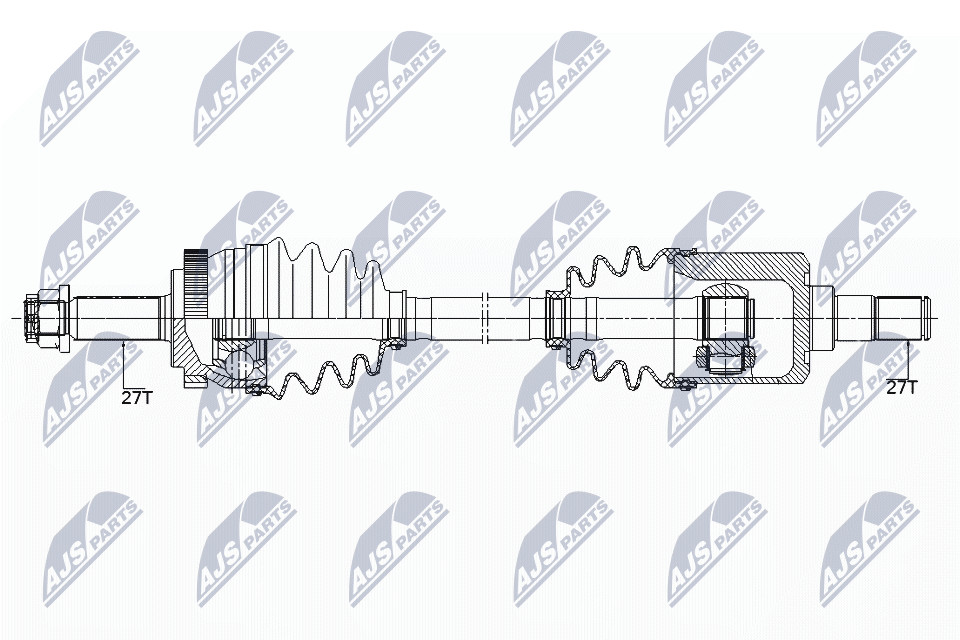 NTY NPW-KA-352 Drive Shaft for HYUNDAI,KIA