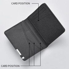 Simple PU Men's Short Wallet Multi-card Slots Ultra-thin Male Leather Purse Soli
