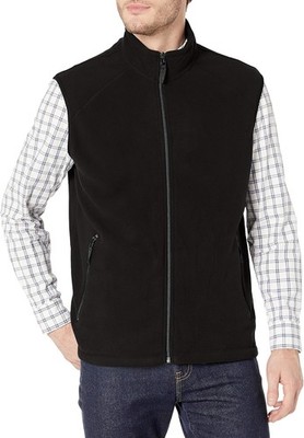 Clique Men's Summit Full-Zip Microfleece Vest X-Large, Black 