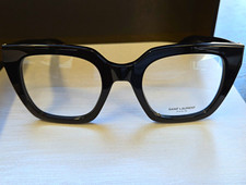Saint Laurent SL M143 OPT 001 Women  s Black Cat Eye Full Rim Plastic 51-23