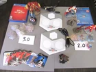 PS4 Disney Infinity 2.0 & 3.0 Discs with 2 Portal Bases, Figures, Webcode Cards