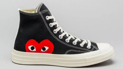 Unisex Converse Play Comme d. Garcons 150204C HI Black/White 100% Original NEW
