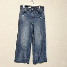 Pilcro and The Letterpress Mid Rise Flare Wide Leg Jeans Womens Size 28 Y2K