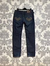 Just Cavalli Vintage Women  s Denim Jeans Blue Ittierre Embellished Size 34 IT 48