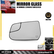 Left Side Rearview Mirror Glass Heated For 2010-2017 Chevy Equinox GMC Terrain
