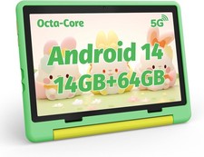 3-12 Kids Tablet 10 Inch Android 15 20GB 64GB 5G WiFi, BT5.3 Parental Controls