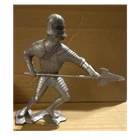 Marx Vintage 1964 Plastic Medieval Knight Infantry Soldier Figure w/ Poleaxe