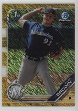 2019 Bowman Chrome Prospects Gold Shimmer Refractor 16/50 Zack Brown i6j