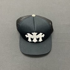 CHROME HEARTS CH TRIPLE CROSS TRUCKER SNAPBACK HAT CAP BLACK WHITE