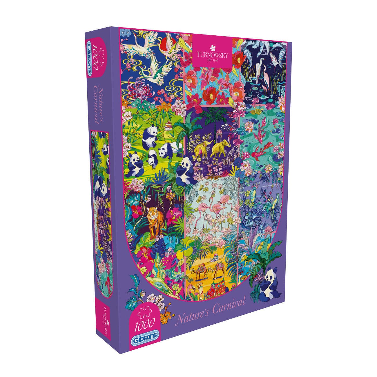Gibsons HoT Nature's Carnival 1000 Piece Jigsaw Puzzle for Adult Vibrant Montage