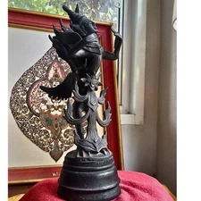 Rare Antique Kinara Bronze Statue Thai Art Sculpture Collectible Figure 12⅛"High