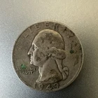 1949 Washington Quarter Silver Circulated US 25C Coin 0.9 Fineness Uncertified