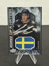 2023 SPx UD Black Pride of a Nation 64/99 Leo Carlsson RPA Rookie Patch Auto RC