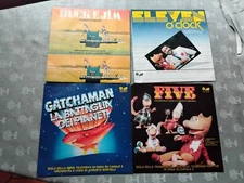 CARTONI ANIMATI LOUISIANA GROUP HUCK E JIM 1980+FIVE+GATCMAN +ELVEN  MINT45 giri