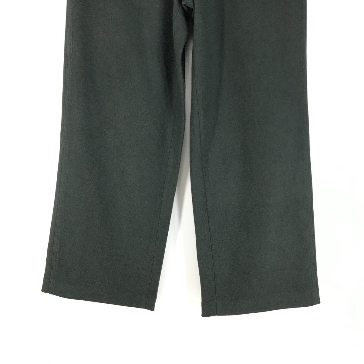 NEW Uniqlo Brushed Jersey Pants Women's Large Dark Green High Waisted Casual View 2