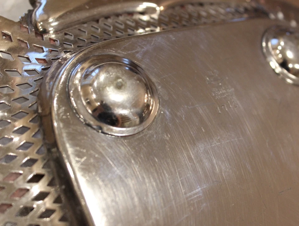 ¡Gran Scott! Bandeja de galería plateada de colección - Reproducción Sheffield en cobre Foto 4 de 4