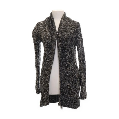 Strickjacke, Damen, Größe: XS, Grau/Weiß/Schwarz #Mav